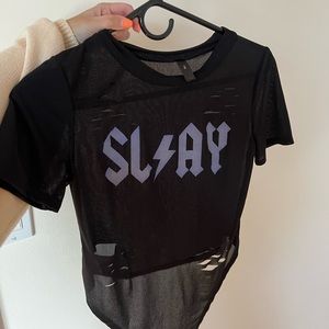 Transparent “Slay” T shirt